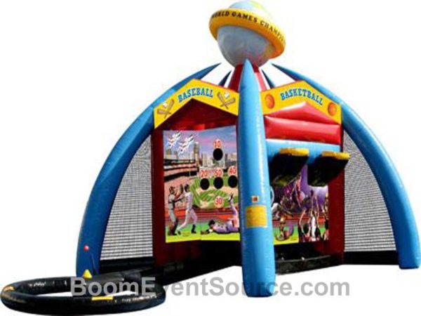6 in 1 sports combo unit inflatable 1 6-in-1 Sports Combo Unit