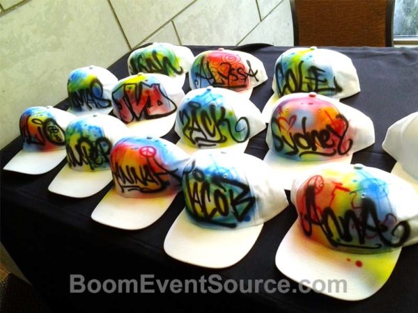 airbrush shirts hats party favors 3 Airbrush Artist