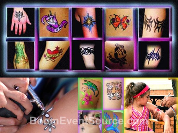 airbrush tattoo station rental 2 Airbrush Artist