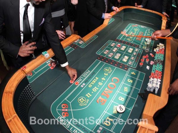 casino party table rentals craps 3 Craps Table