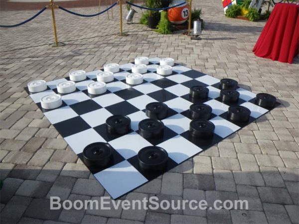 giant checkers chess event rental 2 Giant Checkers / Giant Chess