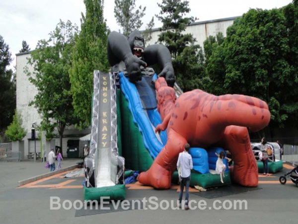 kongo krazy inflatable dry slide for rent 1 Kongo Krazy Mega-Dry Slide