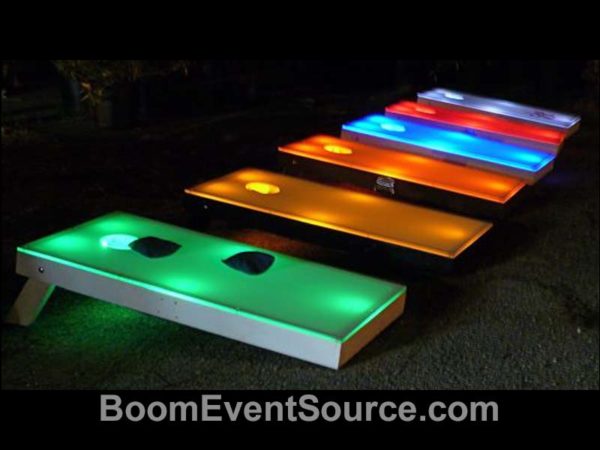 led corn hole event rental 1 LED Corn Hole