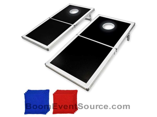 led corn hole event rental 6 LED Corn Hole