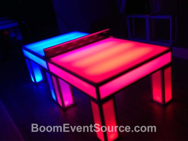 ping pong table light up led rental 1 LED Ping Pong Table