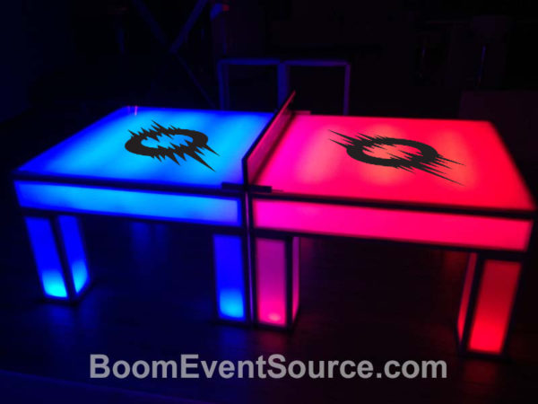ping pong table light up led rental 5 LED Ping Pong Table