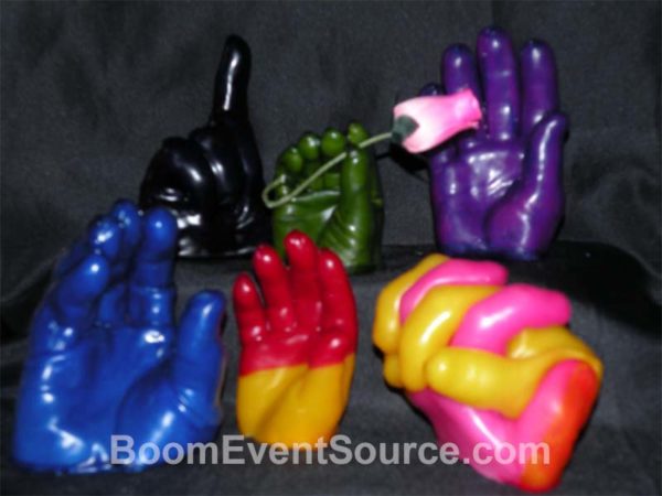 wax hands novelty party favor rental 4 Wax Hands